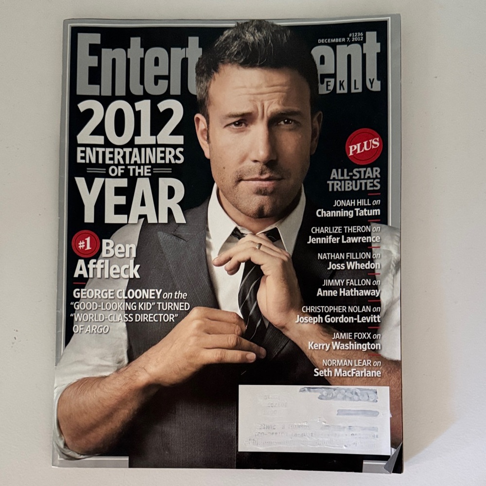 Entertainment Weekly Magazine 2012 Issue